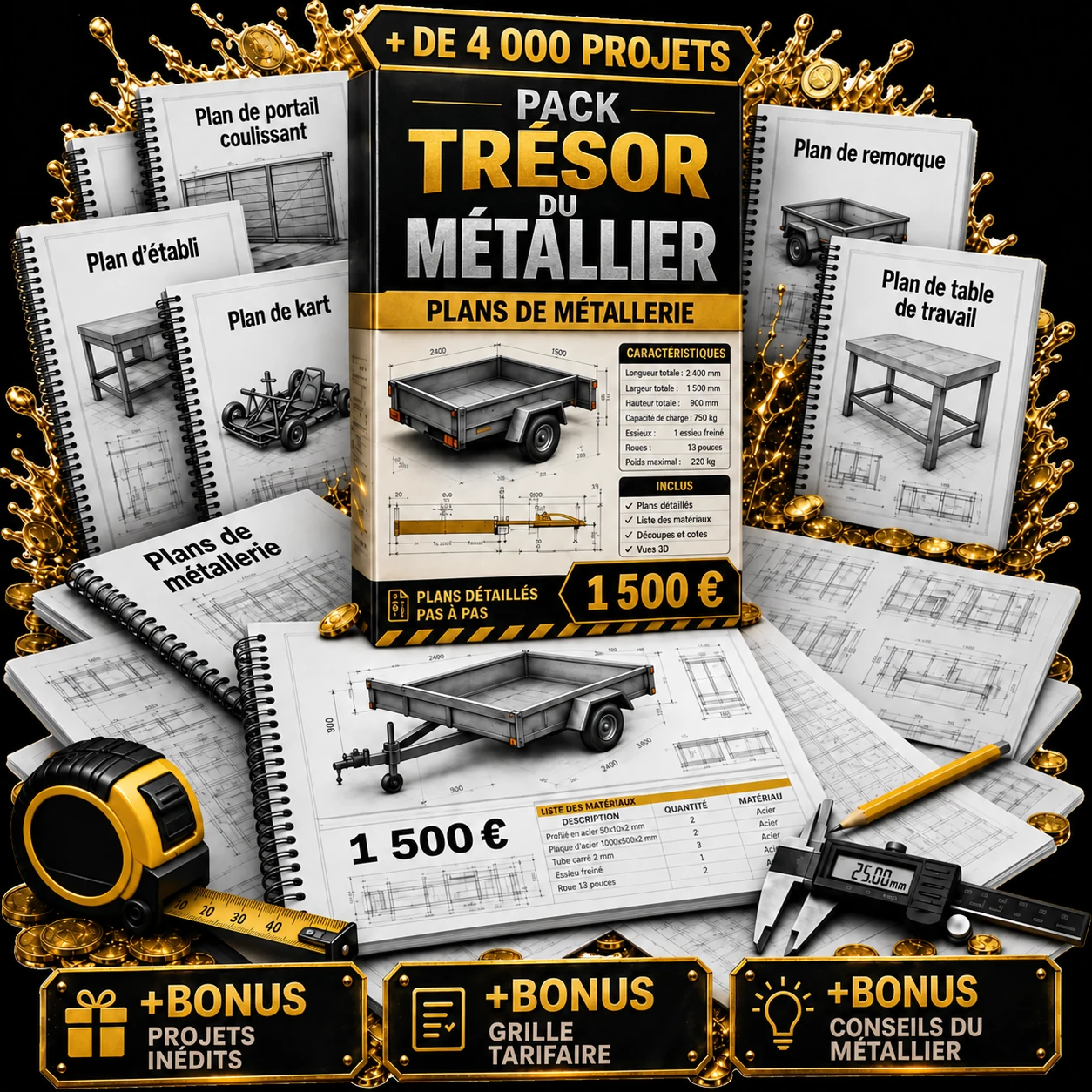 Trésor du Métallier — plus de 4 000 plans prêts à l’emploi